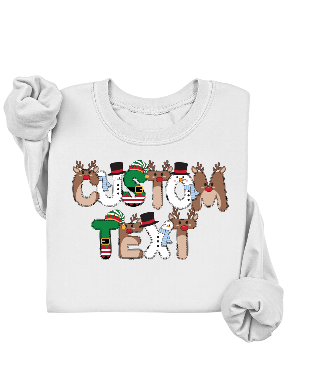 CUSTOM NAME CHRISTMAS SWEATER