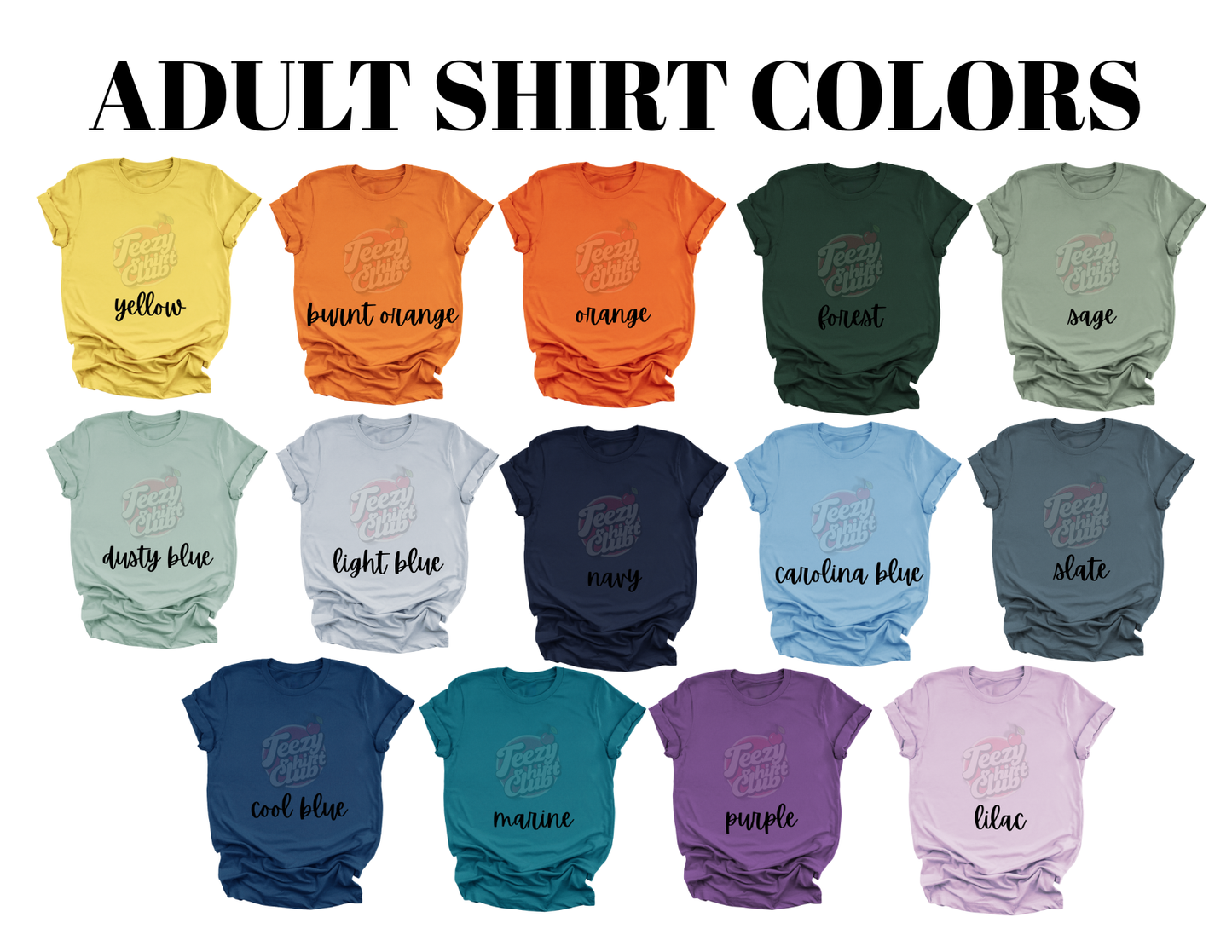 CREATE YOUR CUSTOM SHIRT - ADULT SIZE