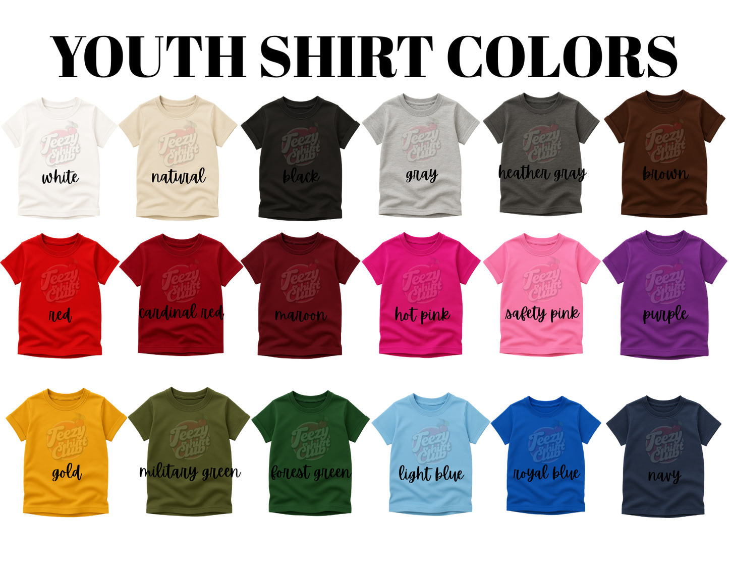 CREATE YOUR CUSTOM SHIRT - YOUTH SIZE
