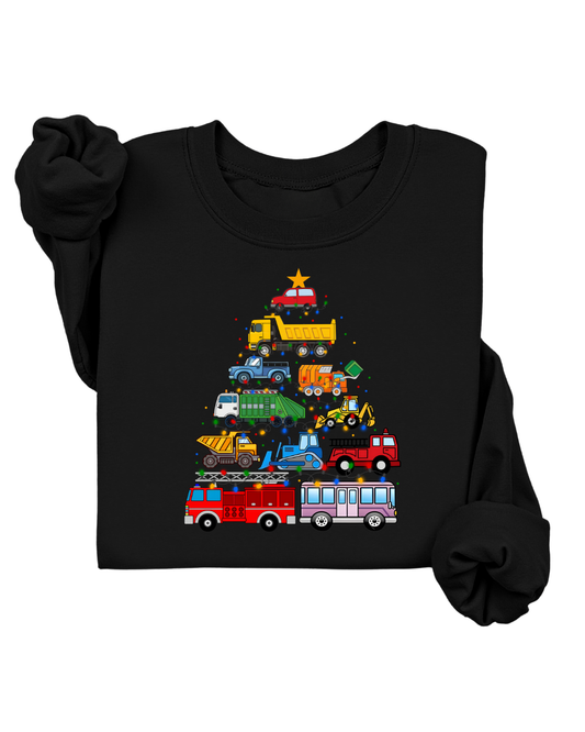 TOY CAR TREE SWEATER