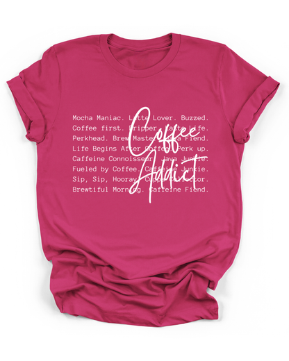 COFFEE ADDICT - WHITE FONT