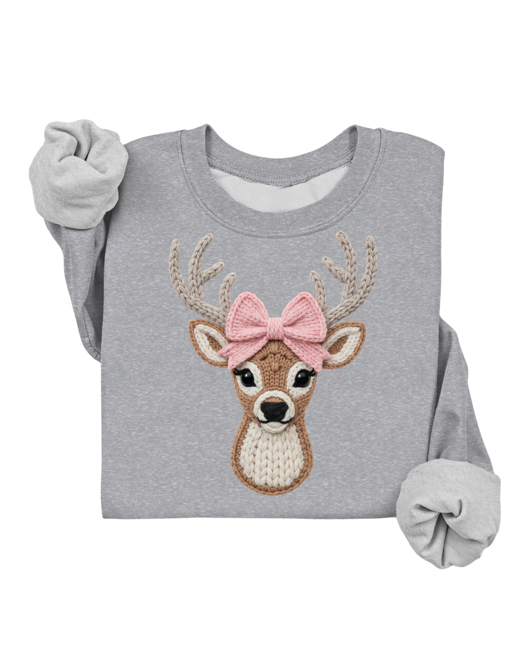 PINK DEER SWEATER