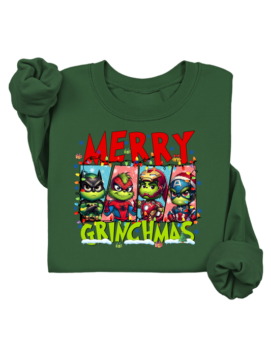 SUPERHERO GRINCH SWEATER