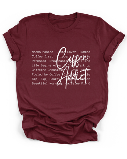 COFFEE ADDICT - WHITE FONT