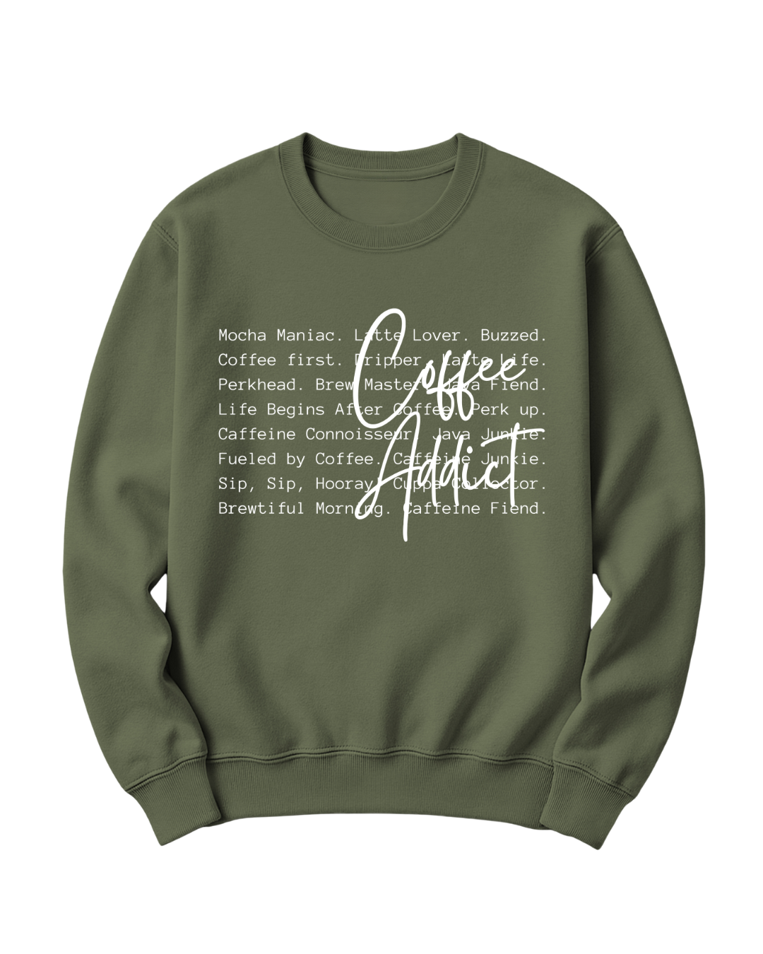 COFFEE ADDICT - WHITE FONT