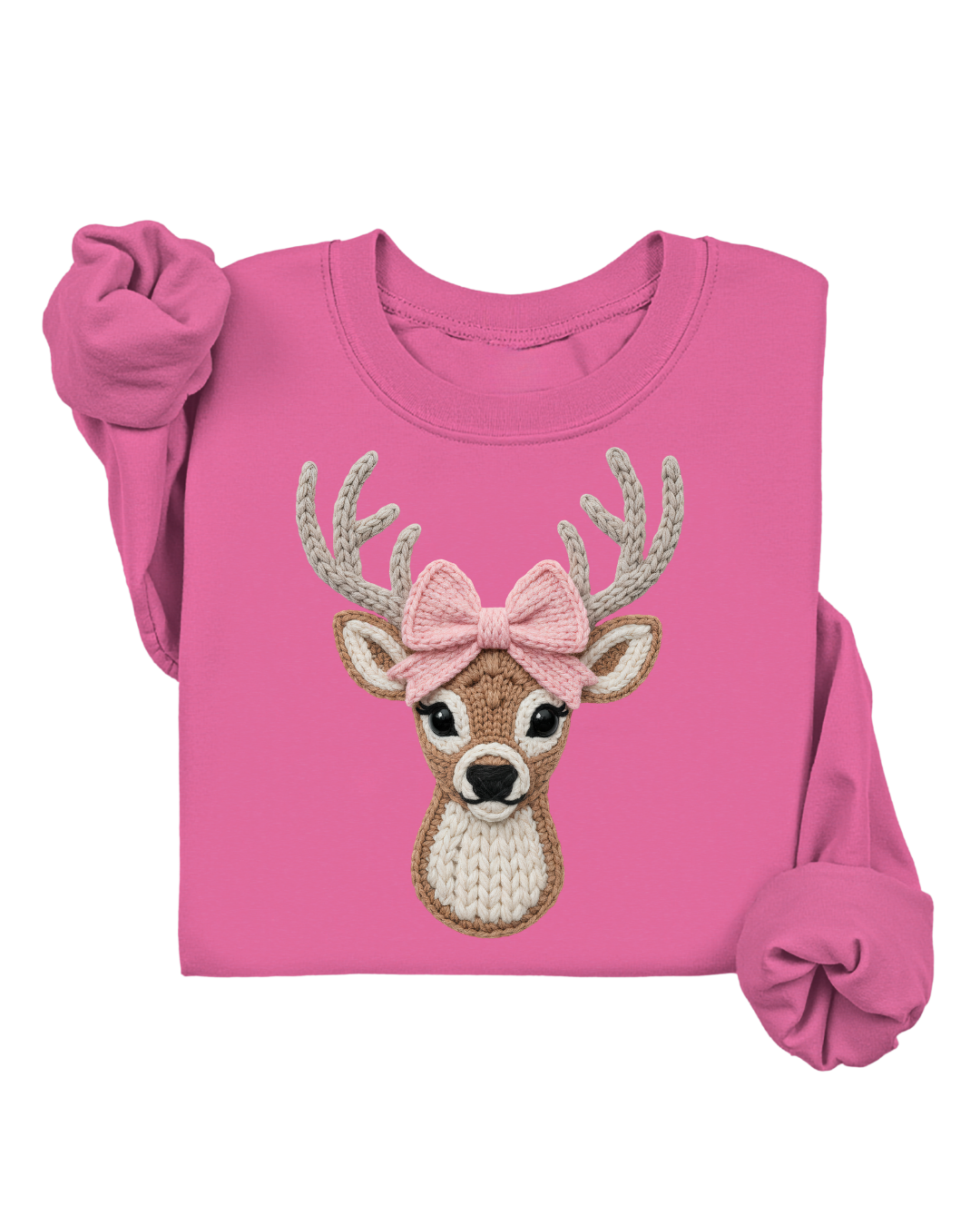 PINK DEER SWEATER