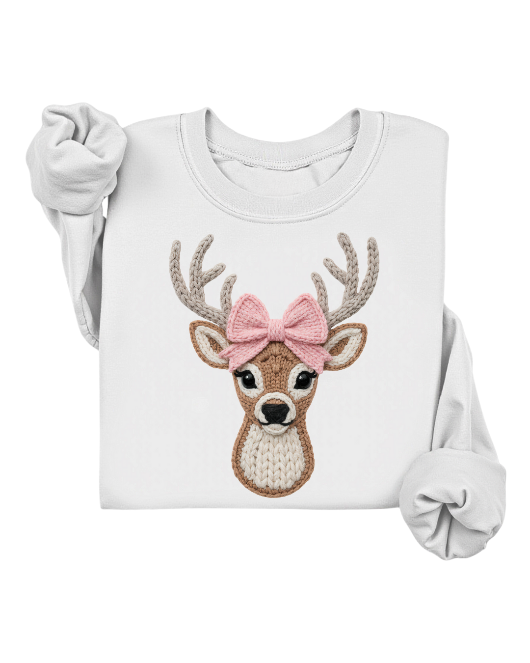 PINK DEER SWEATER