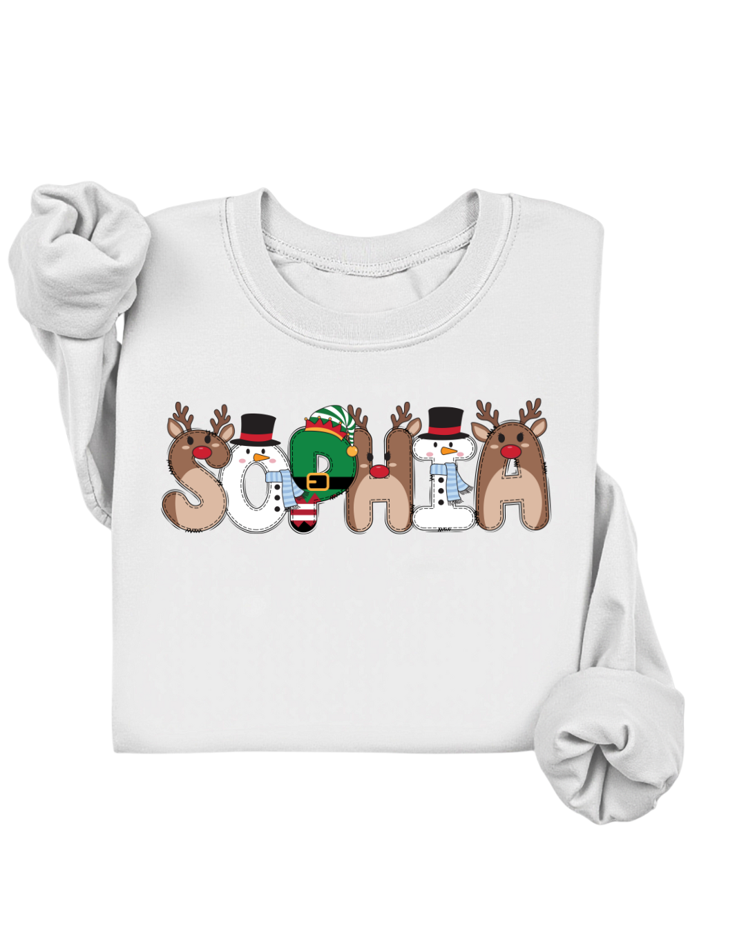 CUSTOM NAME CHRISTMAS SWEATER
